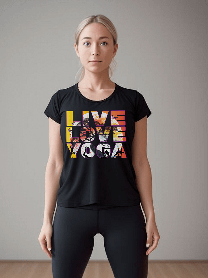 Live Love Yoga Mind Body and Spirit Meditation Practitioner Teacher T-Shirt product image (2)