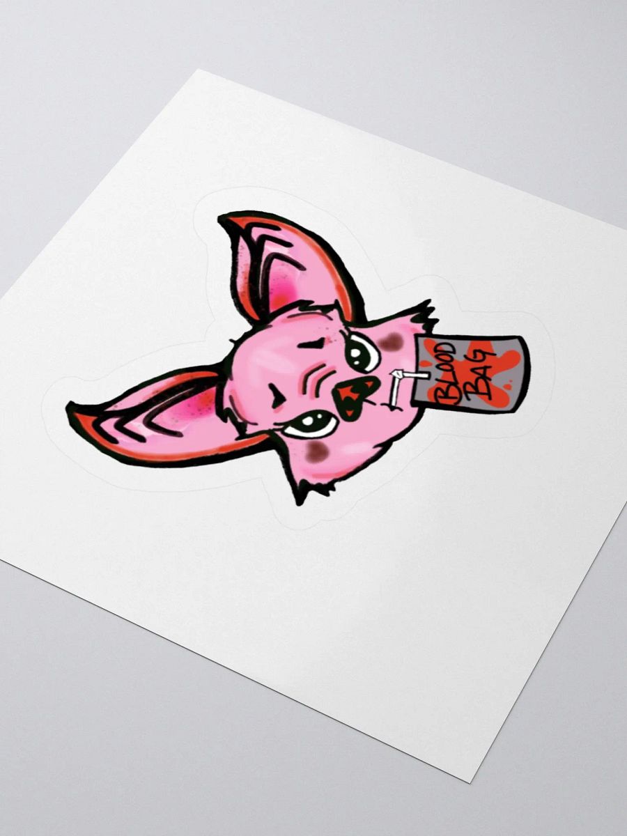 Blood Bag Bat Kiss Cut Stickers product image (3)