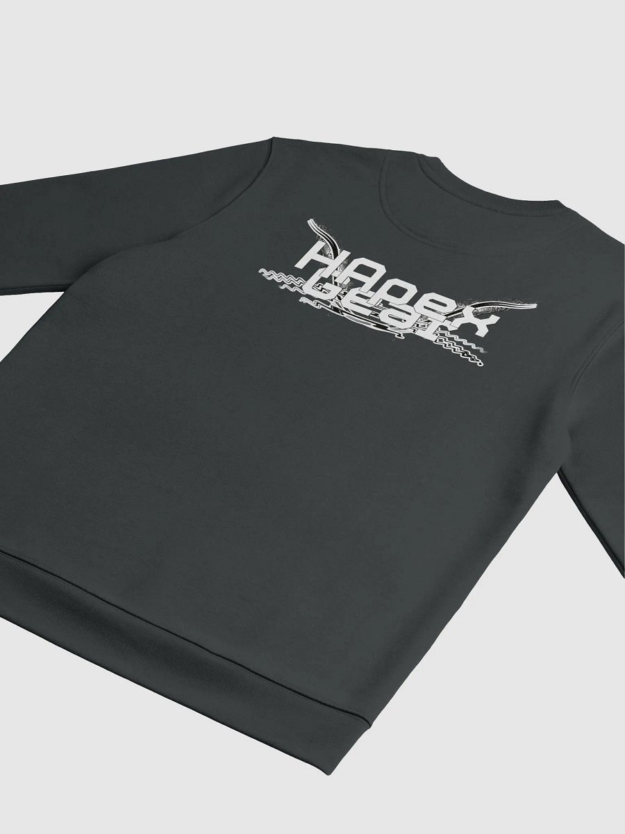 Unisex Eco Sweatshirt - White HApex Gear Black Logo product image (4)