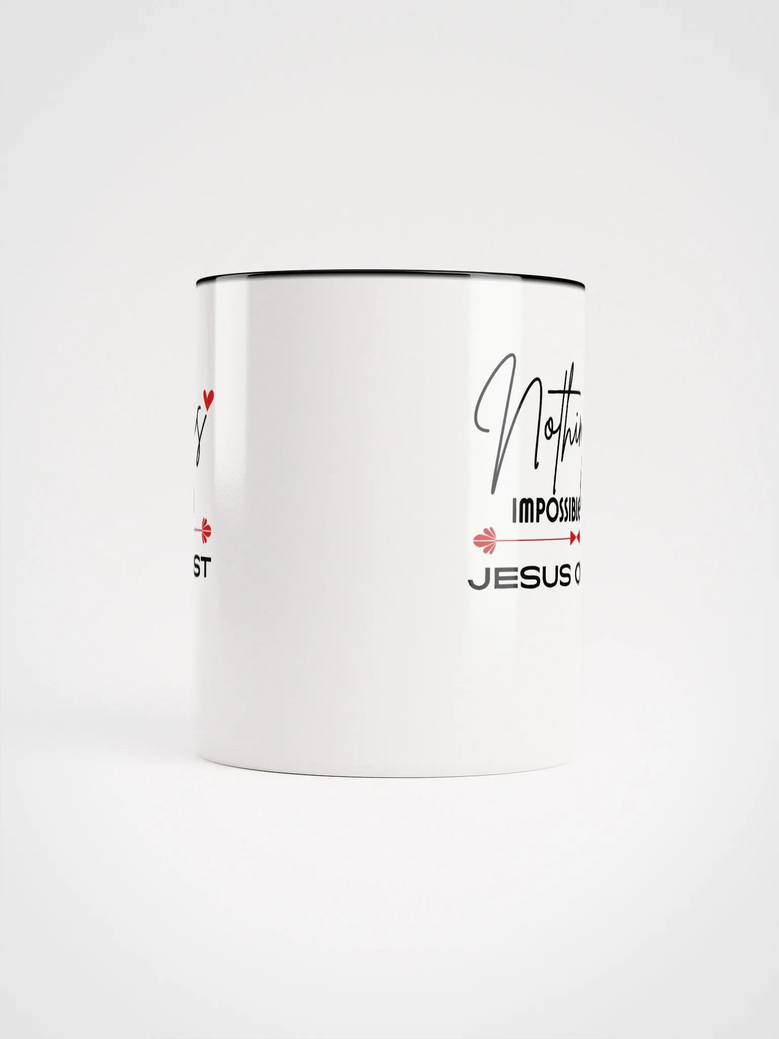 Nothing Is Impossible With Jesus Christ Ceramic Mug product image (5)