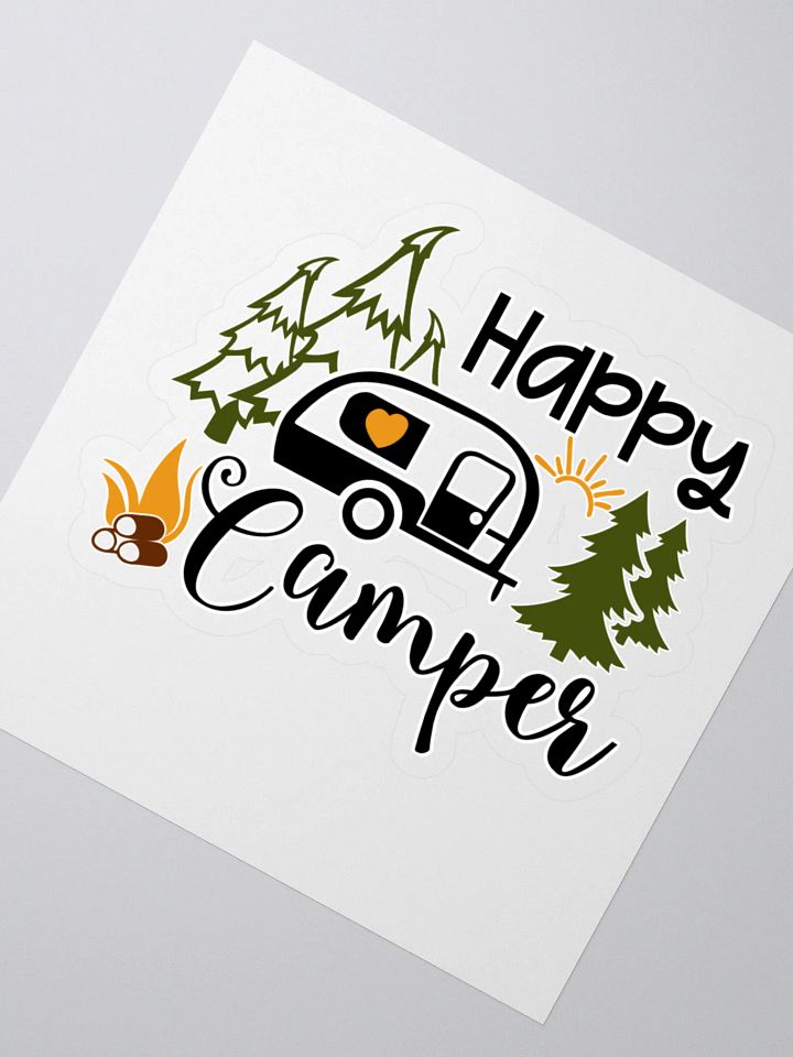 Happy Camper Kiss-Cut Stickers product image (2)