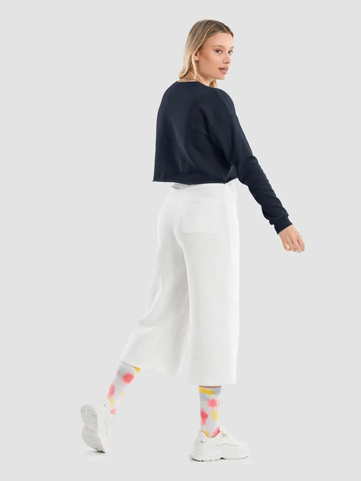Women's Fleece Crop Sweatshirt with Large Luna Logo on the Front (S-L) product image (2)