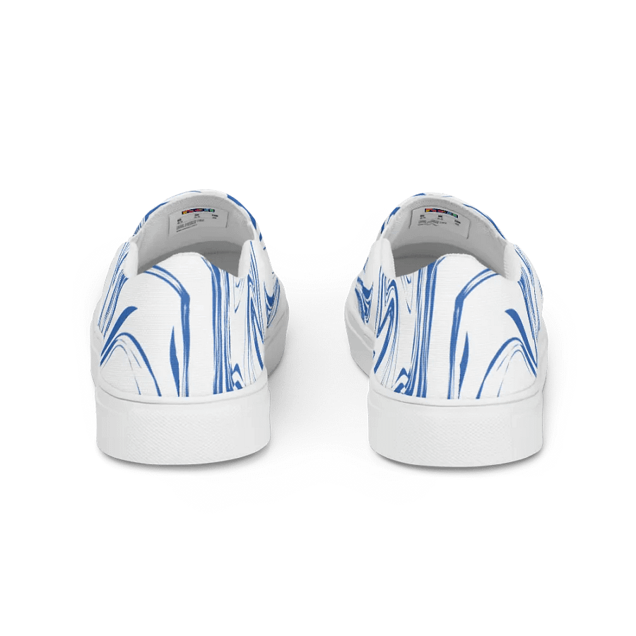 Azure Swirl Women's Slip-On Shoes product image (4)