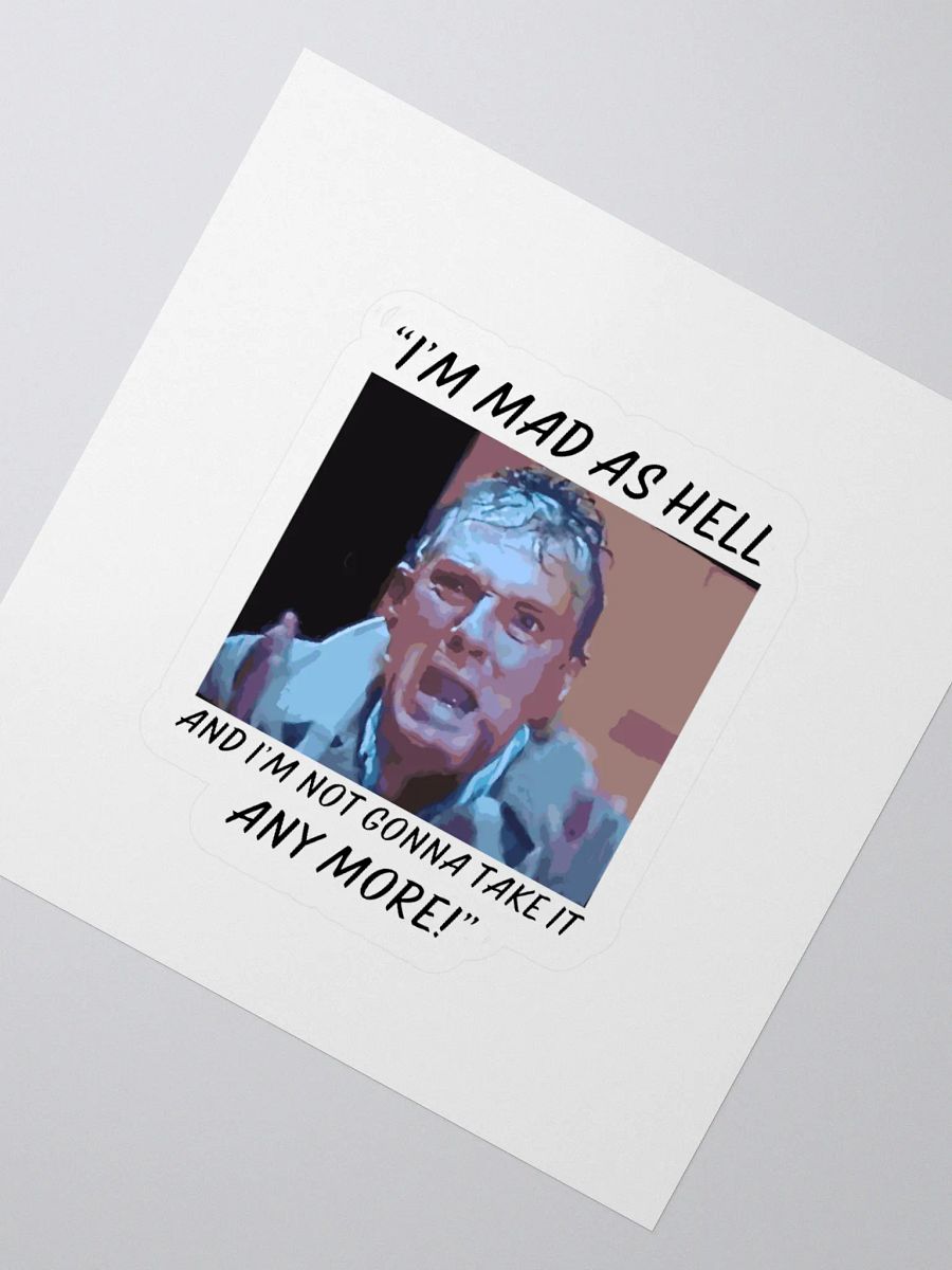 MAD AS HELL STICKER product image (2)