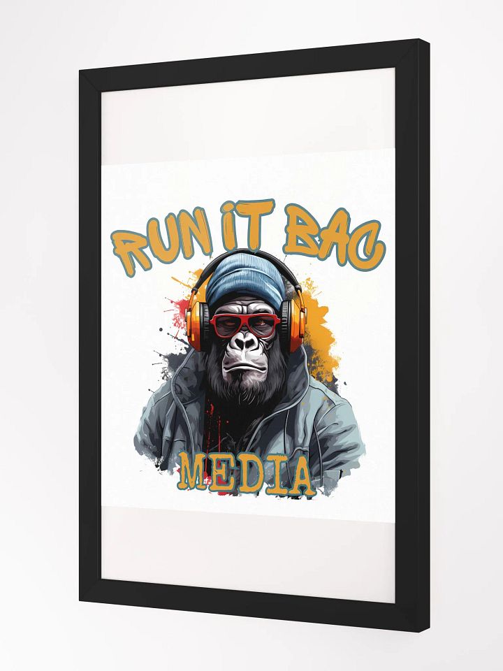 RUN It BAC Media Wall Poster White product image (3)