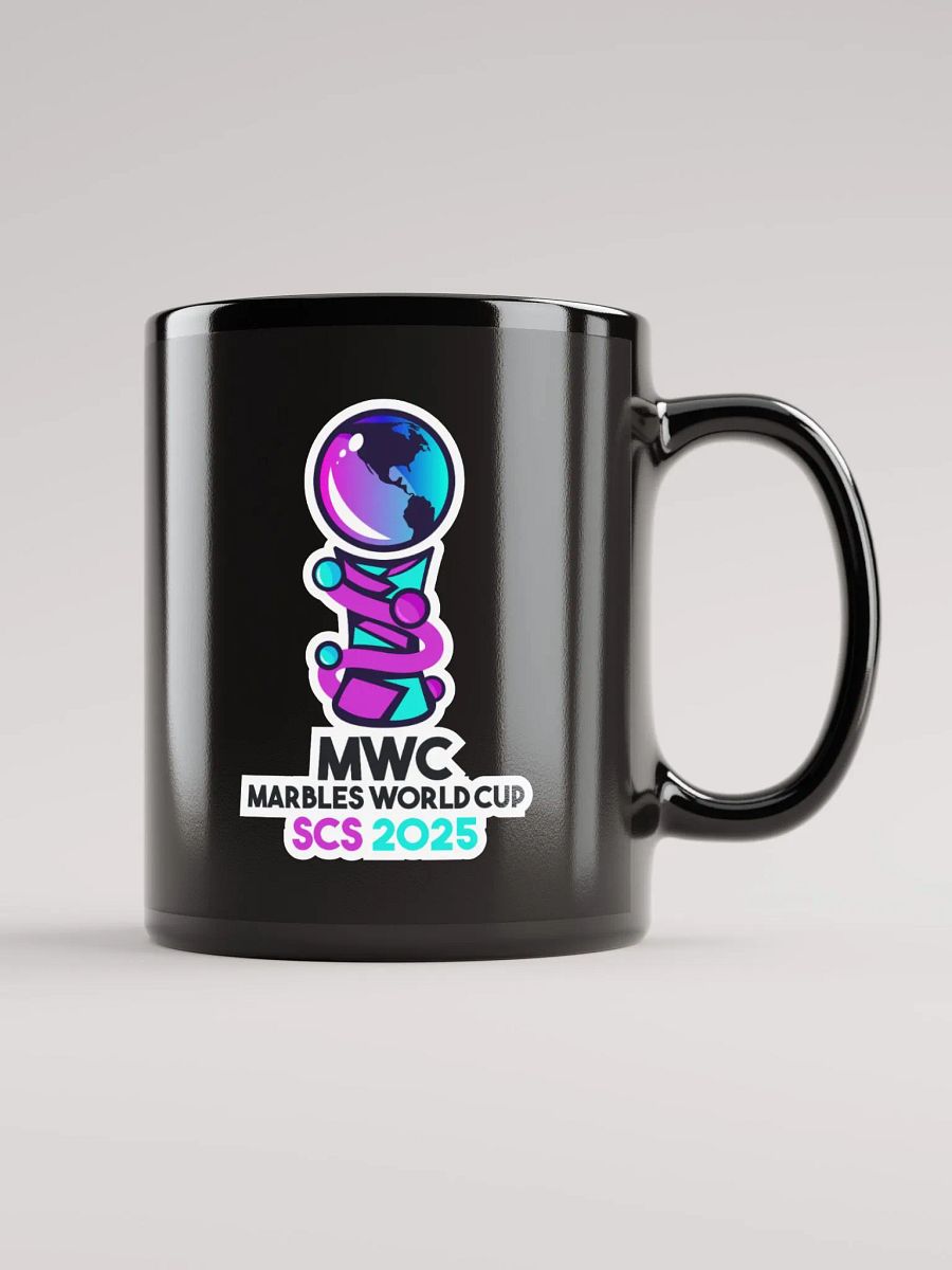 MARBLE WORLD CUP GLOSSY BLACK MUG product image (6)