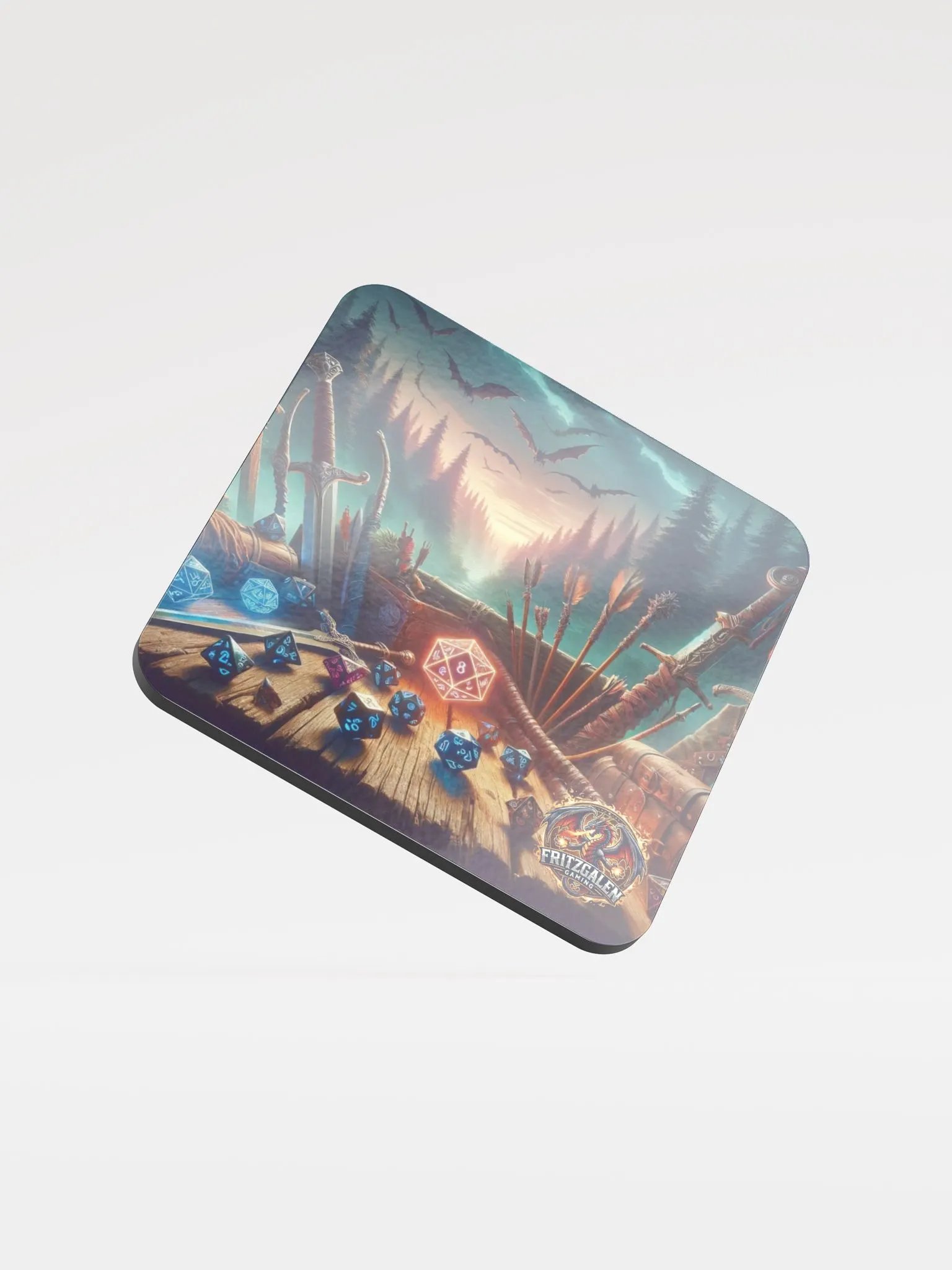 Dice & Blades Drink Coaster product image (3)