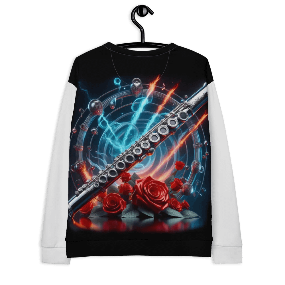 Melodic Rose Flute Symphony - Unisex Sweatshirt #11 product image (12)