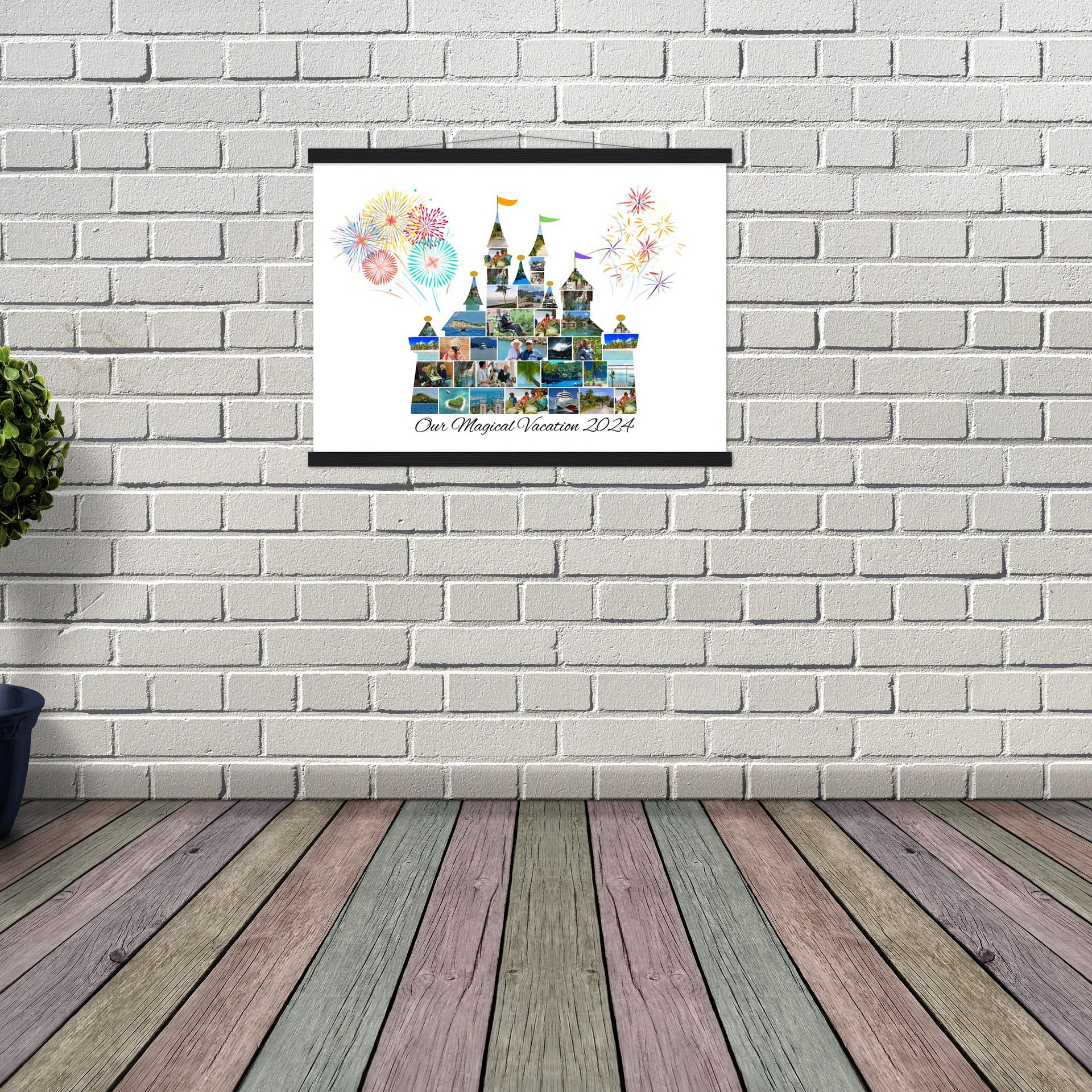 Magical Vacation Castle Photo Collage Canva Template product image (7)