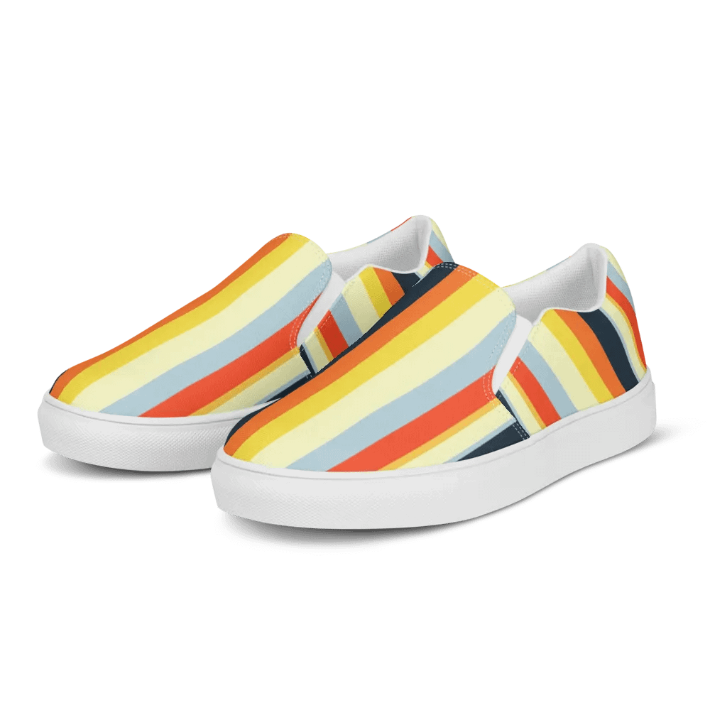 Chromatic Stride Women's Slip-On Canvas Shoes product image (5)