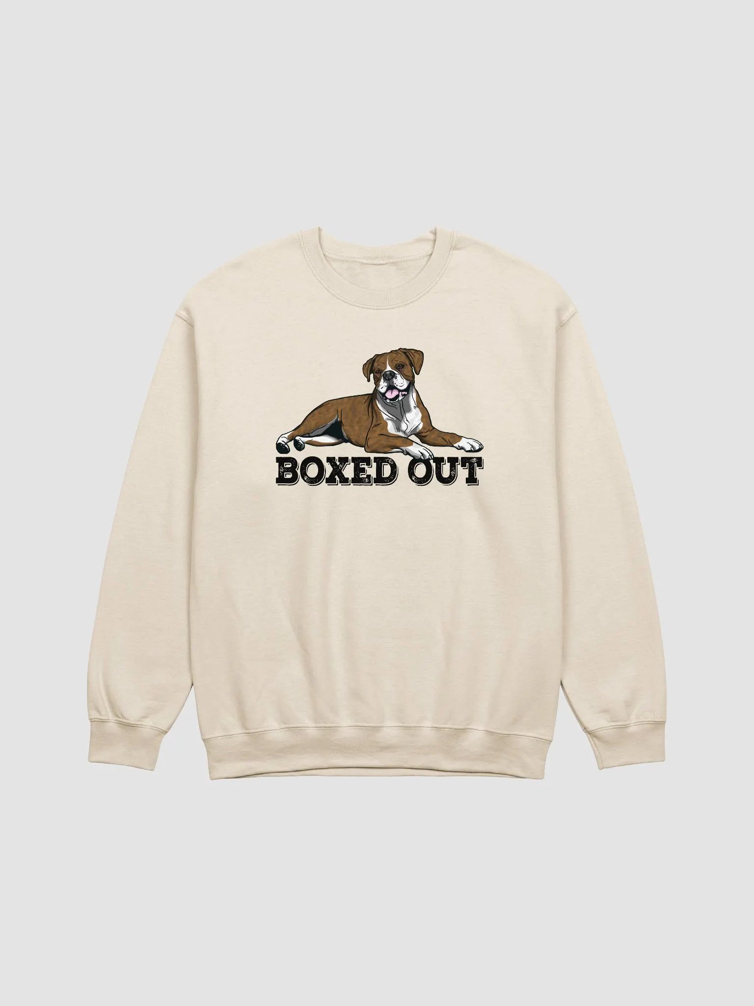 Boxed Out Sweatshirt of a Boxer Dog(Brindle) | Funny Shirt for Boxer Paw-rents product image (20)
