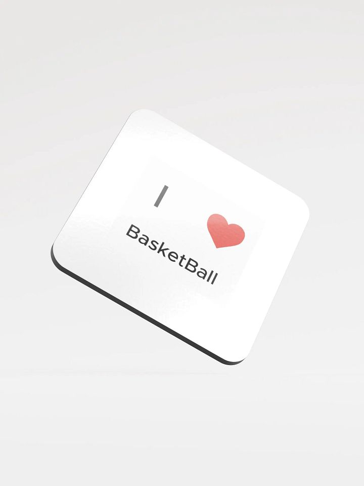 I Heart basketball Coaster 4 pack product image (1)