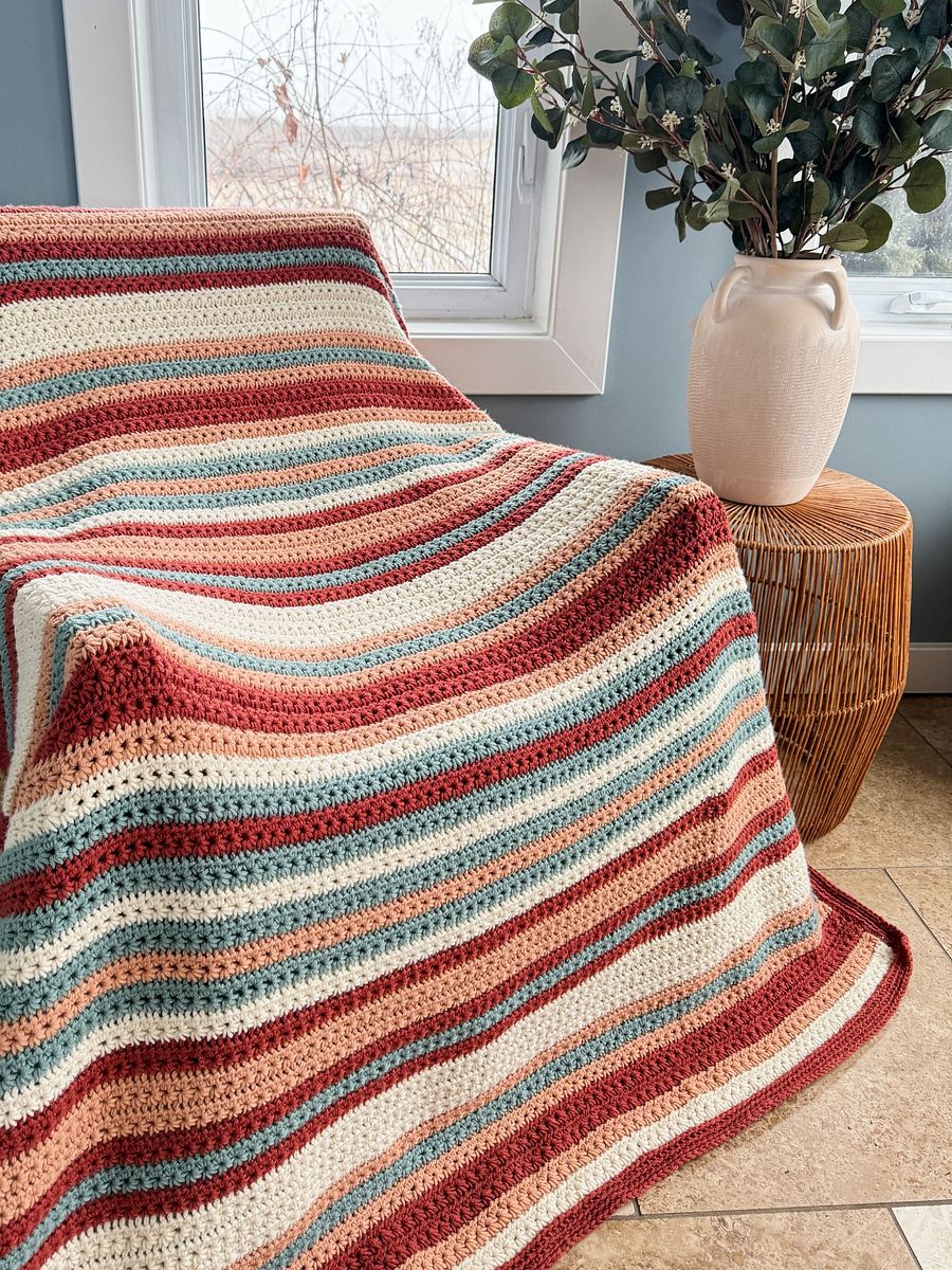 Sahara Stripes Blanket Crochet Pattern product image (7)