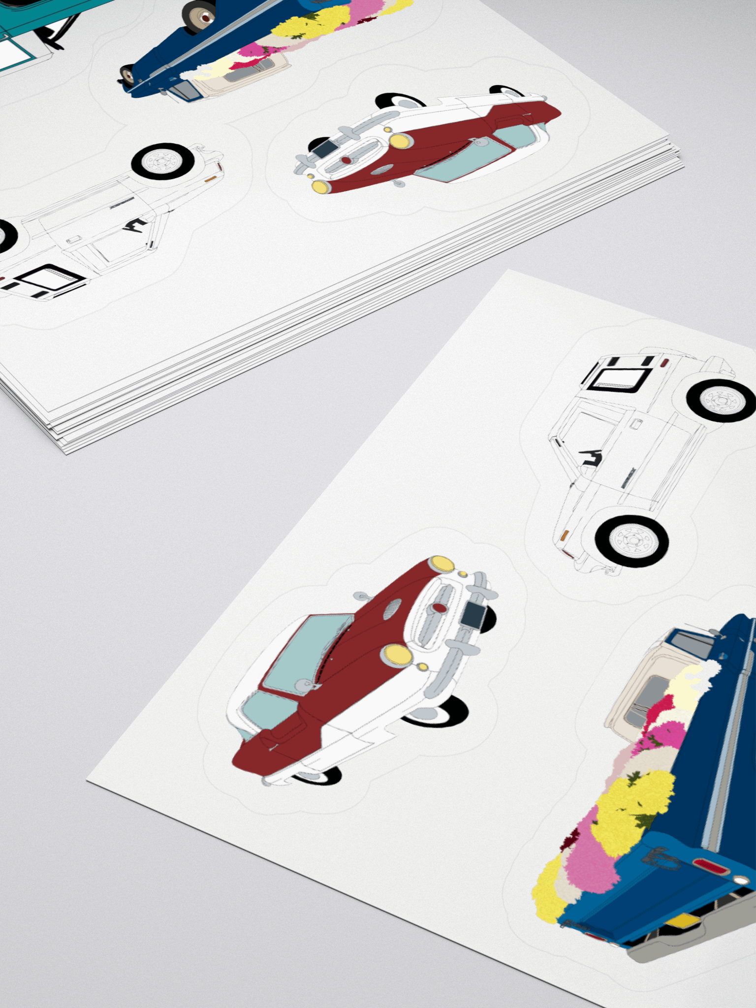 classic car sticker sheet product image (12)