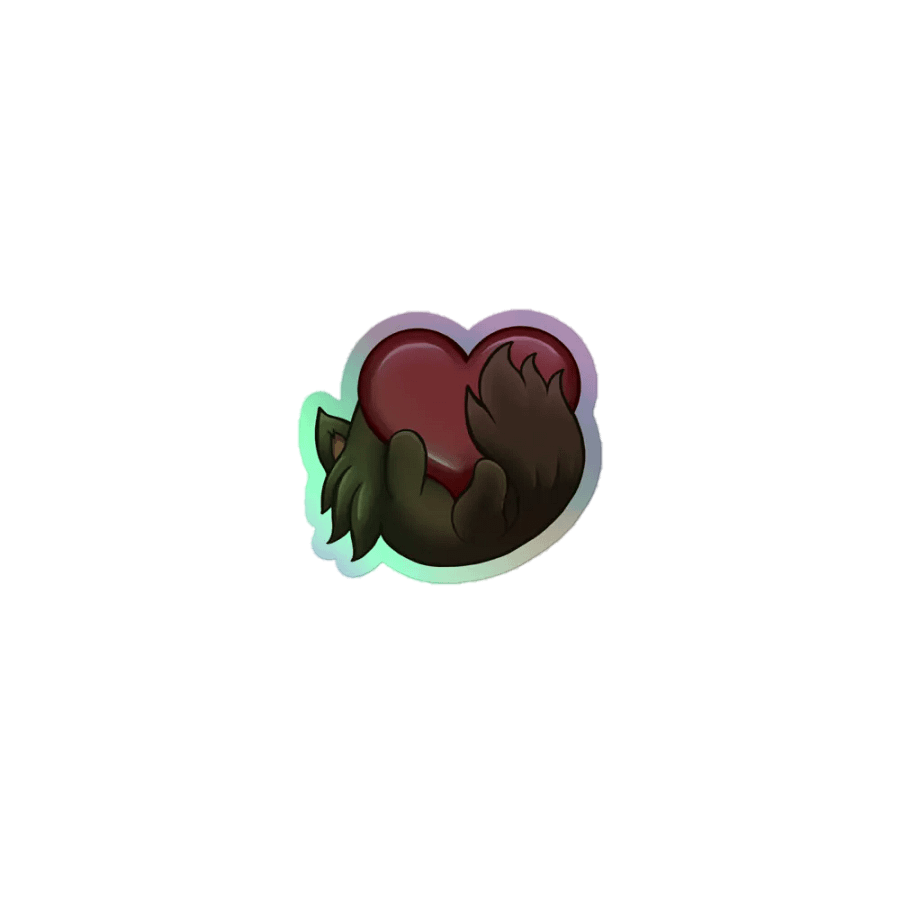 Mike Heart Holographic Sticker product image (1)