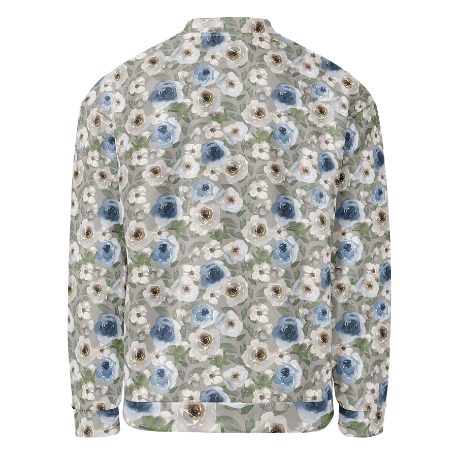 Grey Roses Bomber Jacket product image (2)