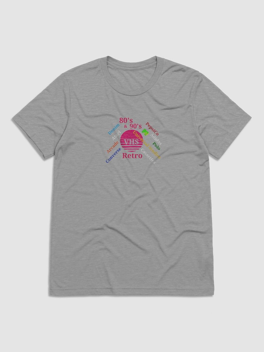 Retro VHS Circle 1980s 1990s Colorful T-Shirt product image (1)