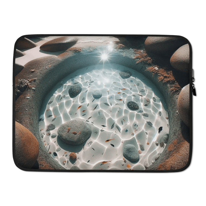 Tide Pool Serenity Laptop Sleeve | AI Design product image (2)