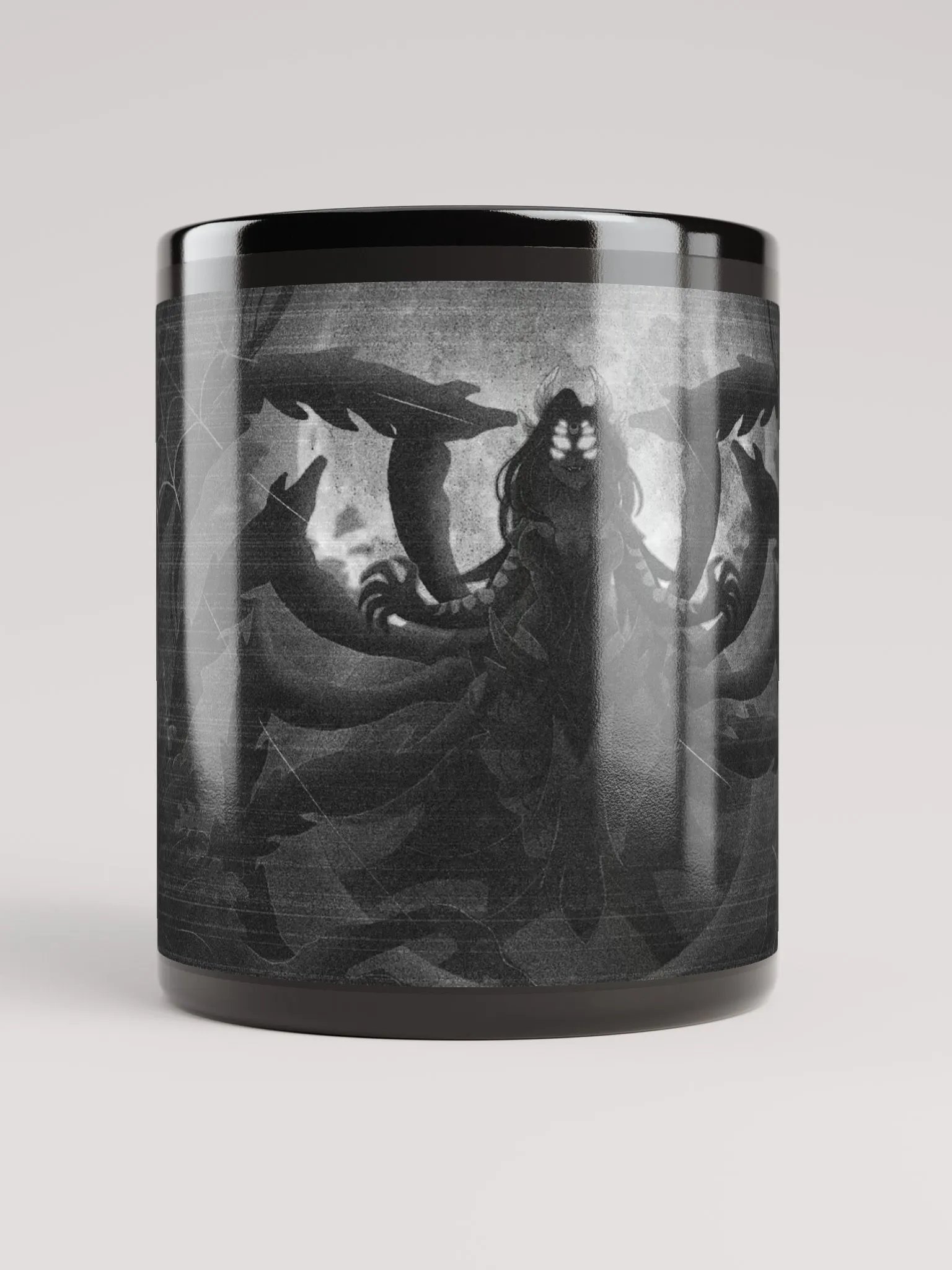 Spooky Black Ceramic Mug product image (1)