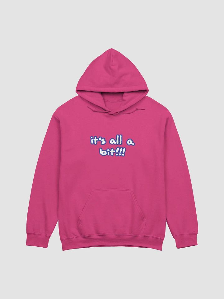 “It’s all a bit!!!” (lined design, #3E4B9D) classic hoodie product image (26)