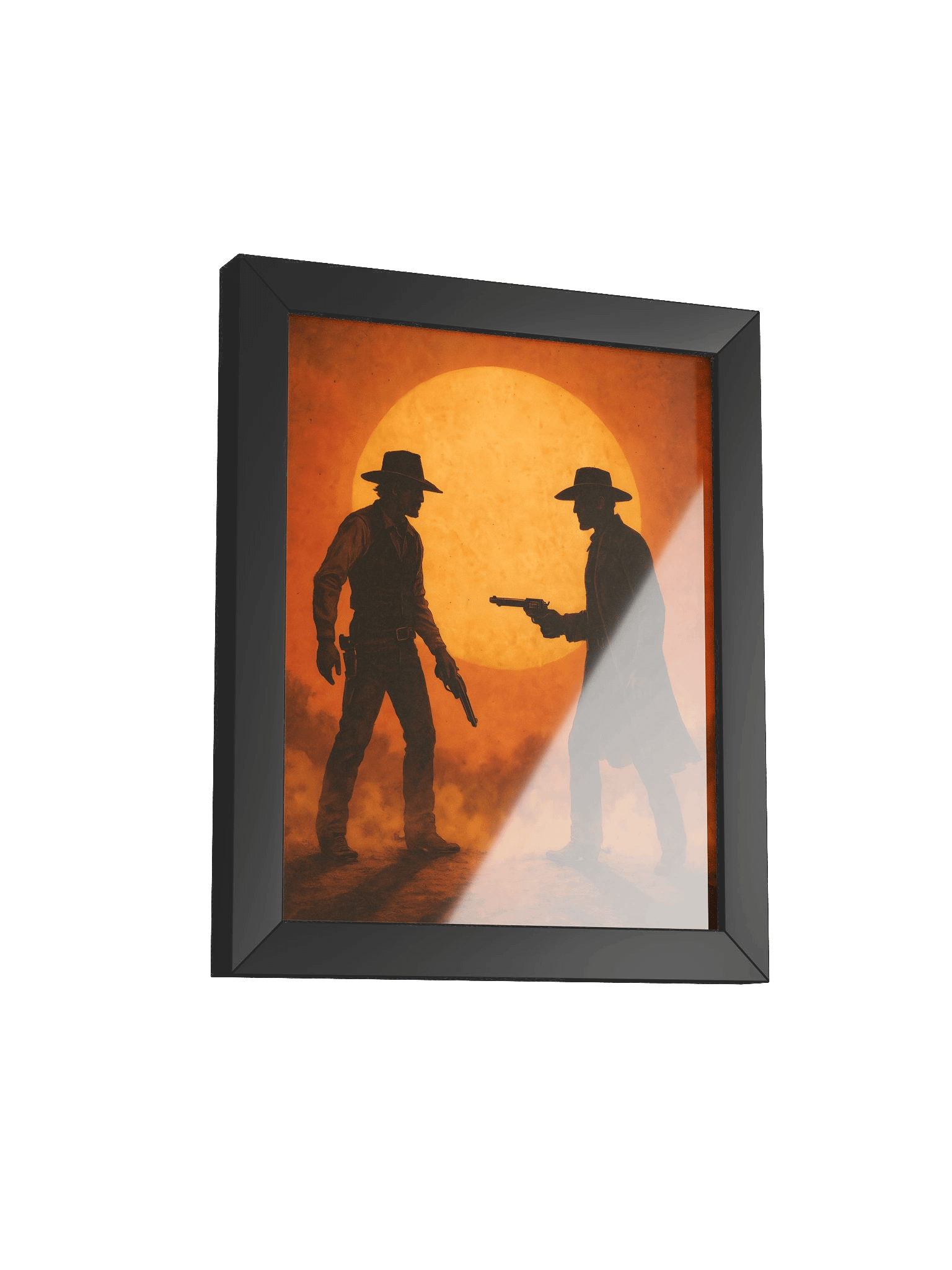 Poster encadré “Duel au soleil couchant” product image (11)