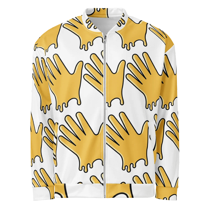Dripping Handprints All-Over Bomber Jacket product image (1)