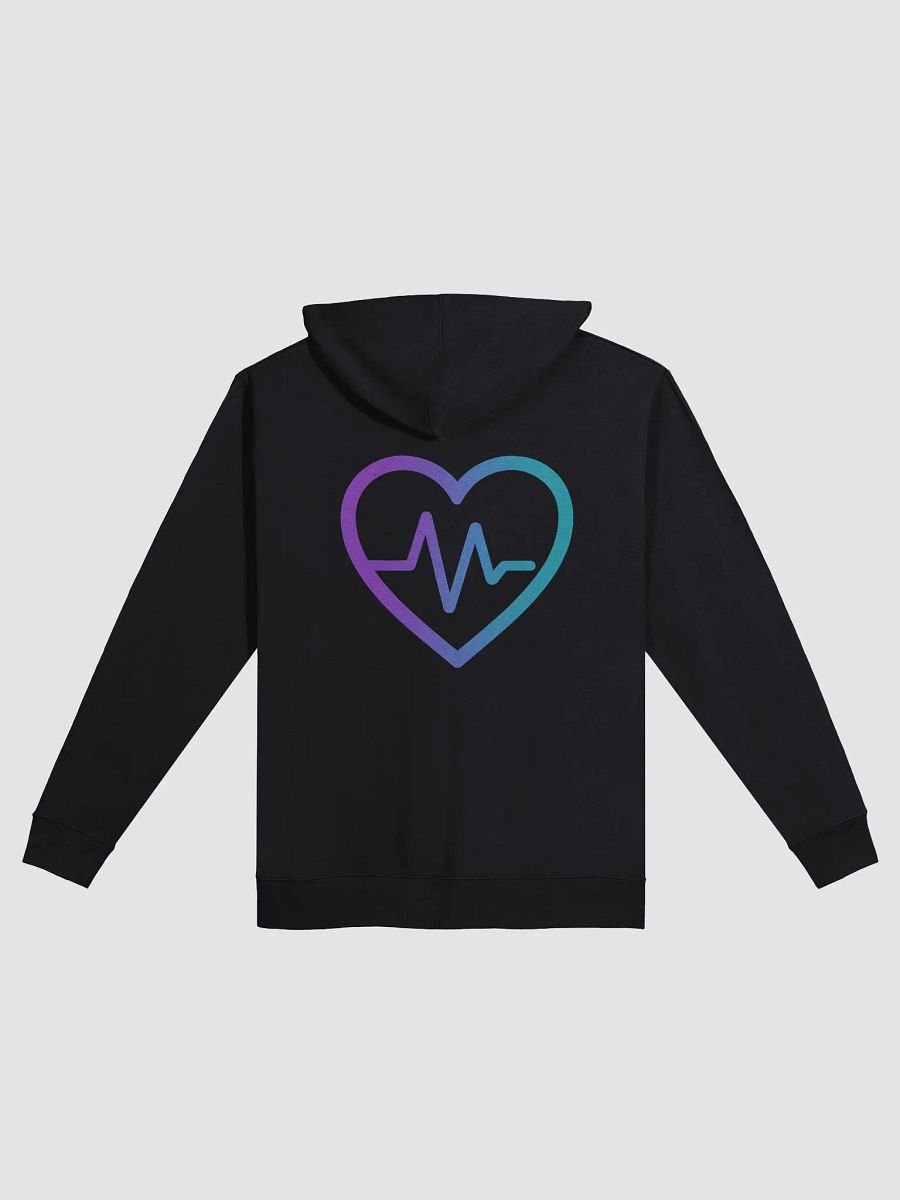 Heart Of Life Fleece Zip Up Hoodie Front + Back (4 Color Choices) product image (2)