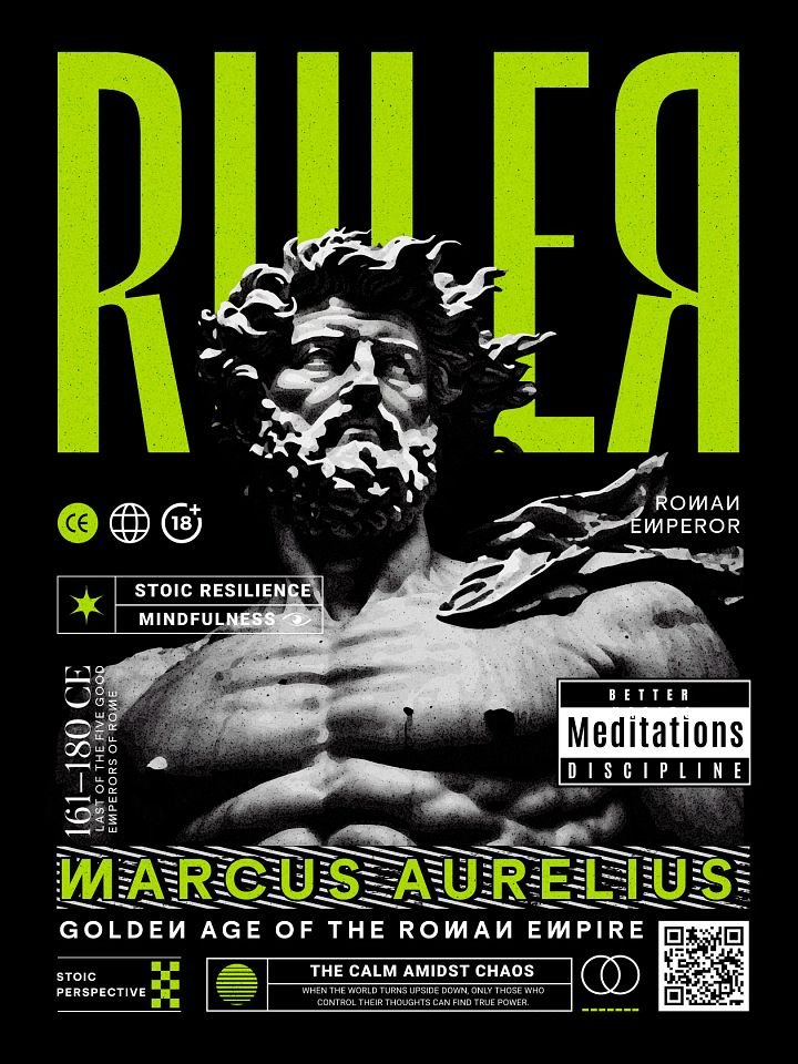 Ruler Marcus Aurelius Stoic Matte Paper Poster product image (1)