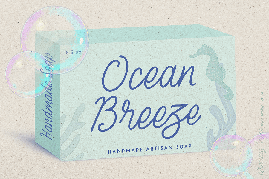 Greeting Script | A Hand Lettered Script Font product image (4)
