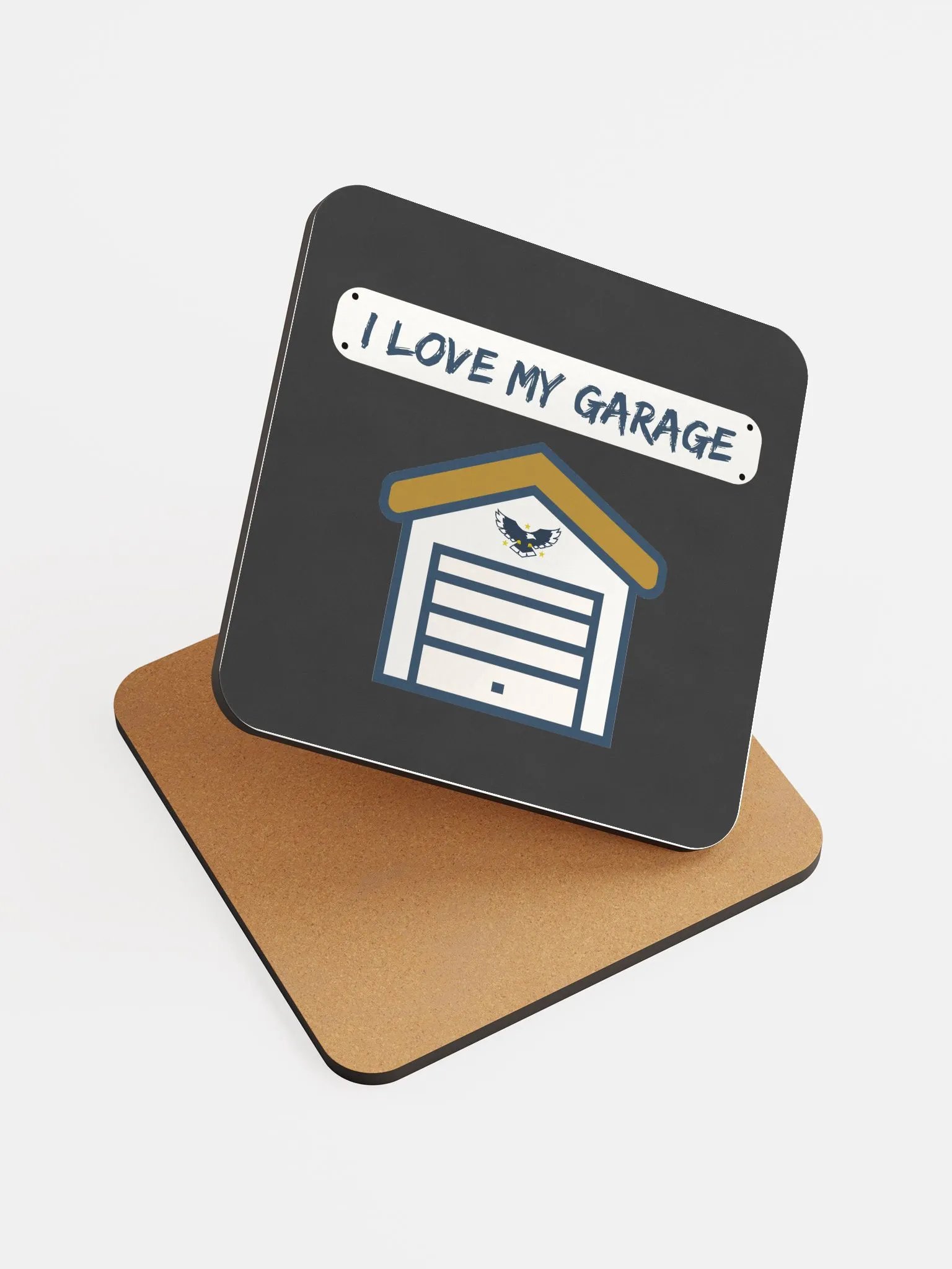 I Love My Garage - coaster - slate product image (6)