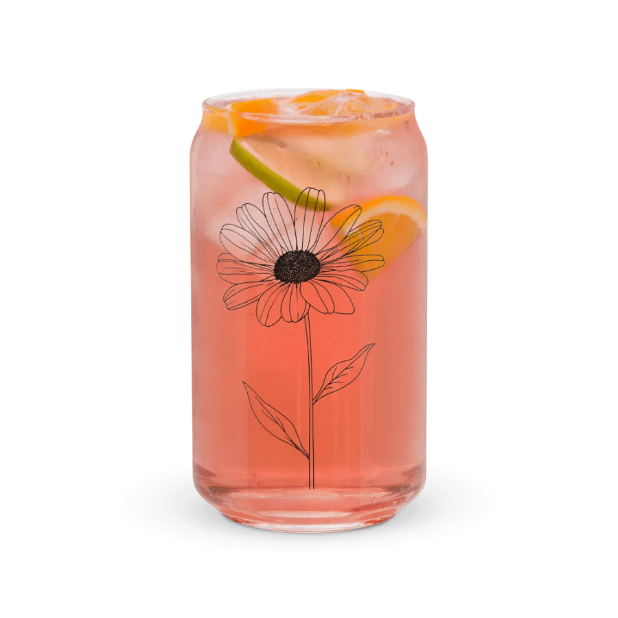 Daisy Sip in Style: Can-Shaped Glass product image (7)