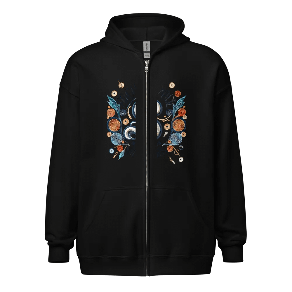 Quillwork Symmetry Zip Hoodie product image (1)