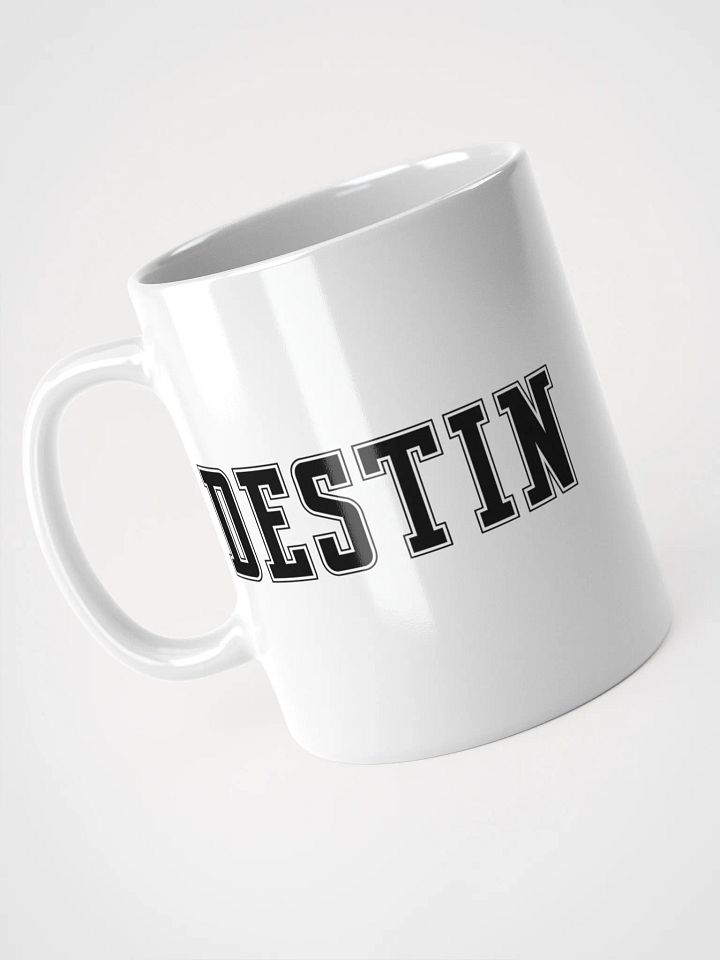 Destin Faux Embroidered Bow White Glossy Mug product image (2)