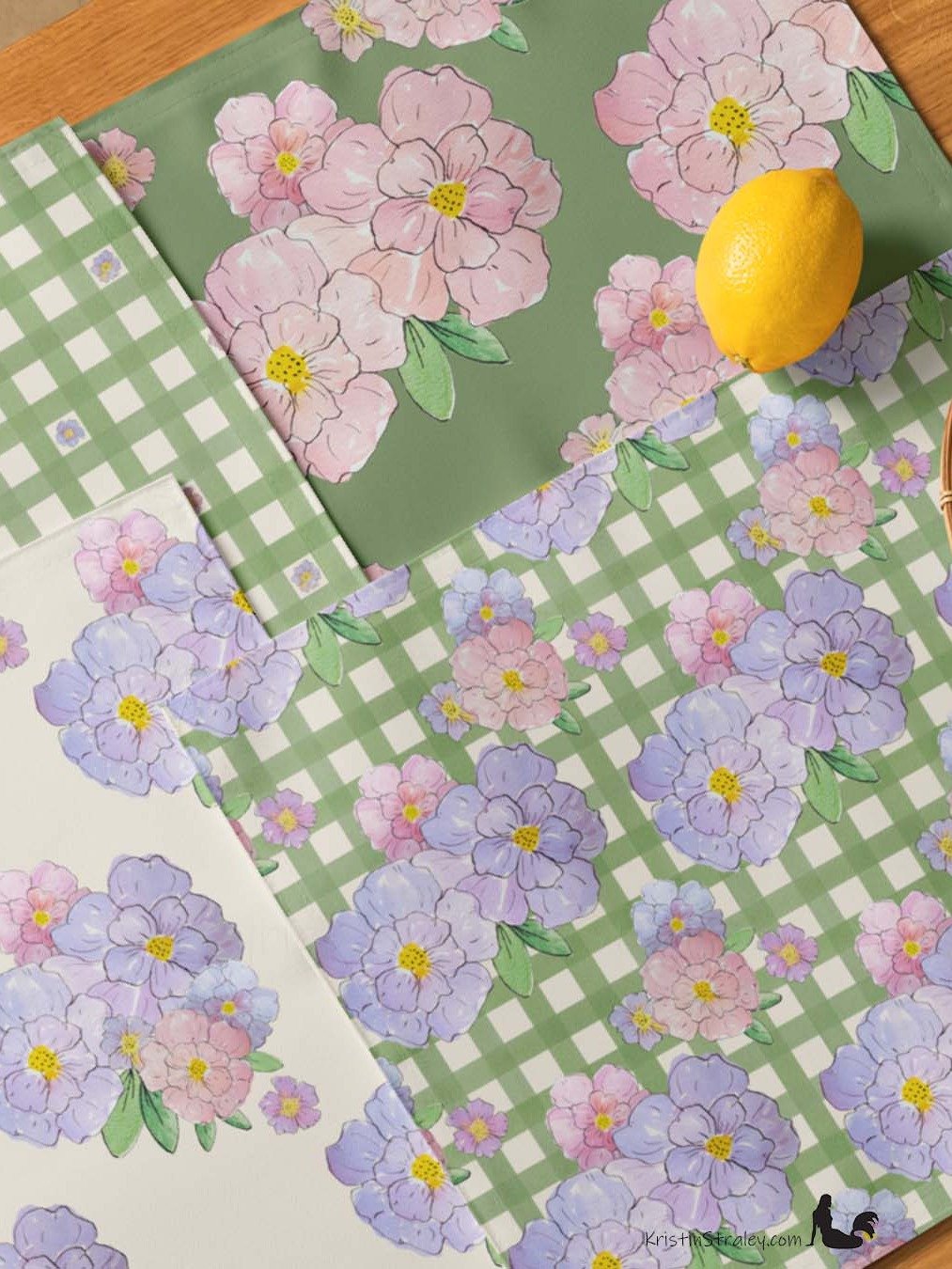 Gingham Blossoms Placemat Set of 4 product image (8)