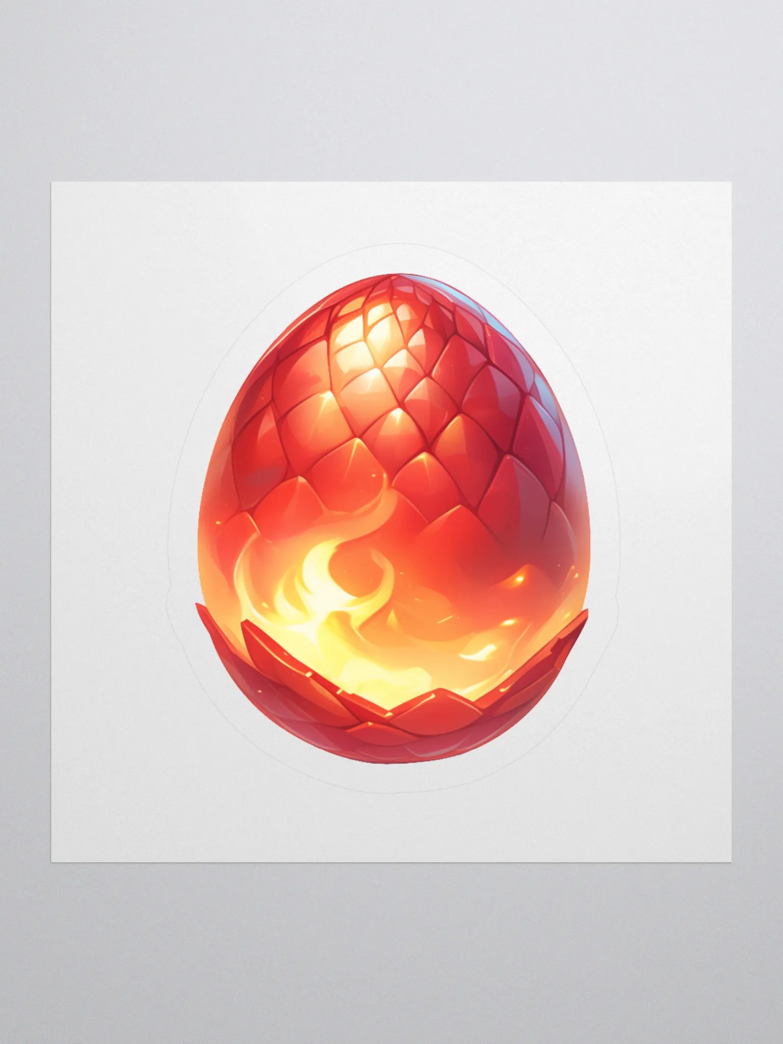 Red Dragon Egg - Sticker product image (2)