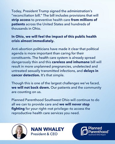 🚨 Today the Trump administration stripped health care access from millions of Americans by signing the Reconciliation Bill in...