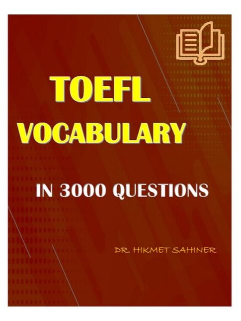 TOEFL VOCABULARY - 3000 REAL QUESTIONS (PDF EBOOK) product image (1)