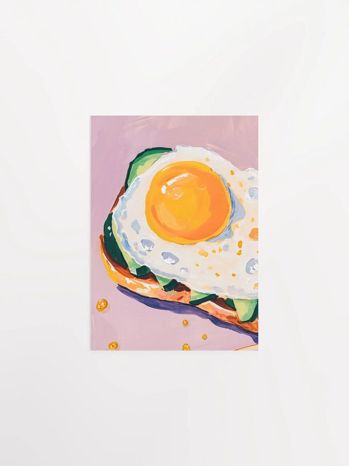 Sunny-Side Up Avocado Delight Poster product image (1)