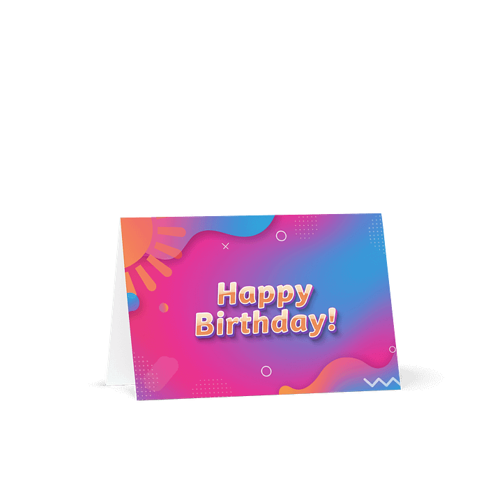 Birthday card - Blank inside product image (1)