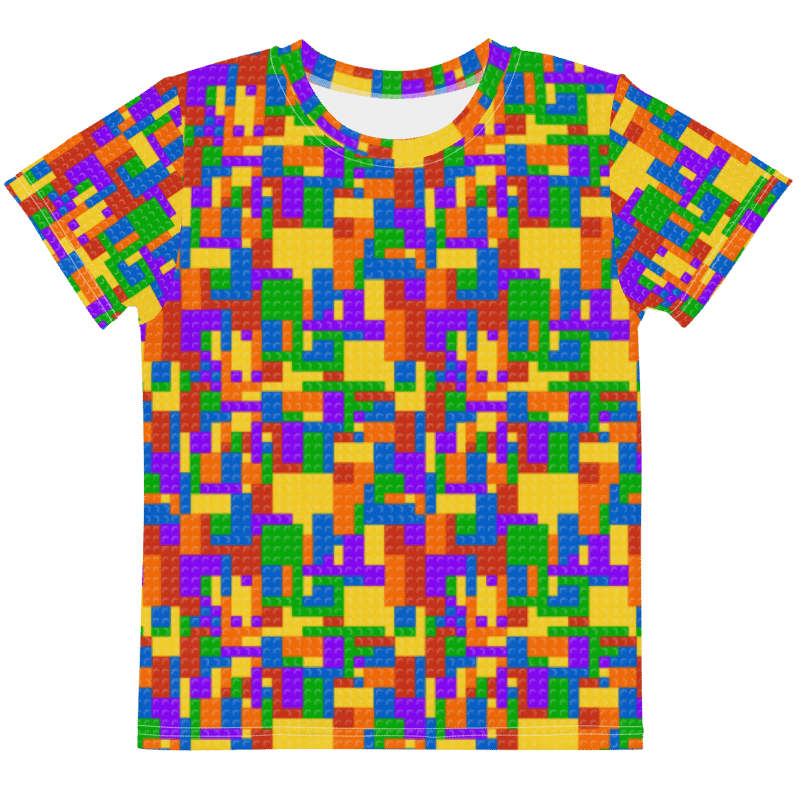 Blocks | Unisex Kids Crew Neck T-Shirt product image (2)