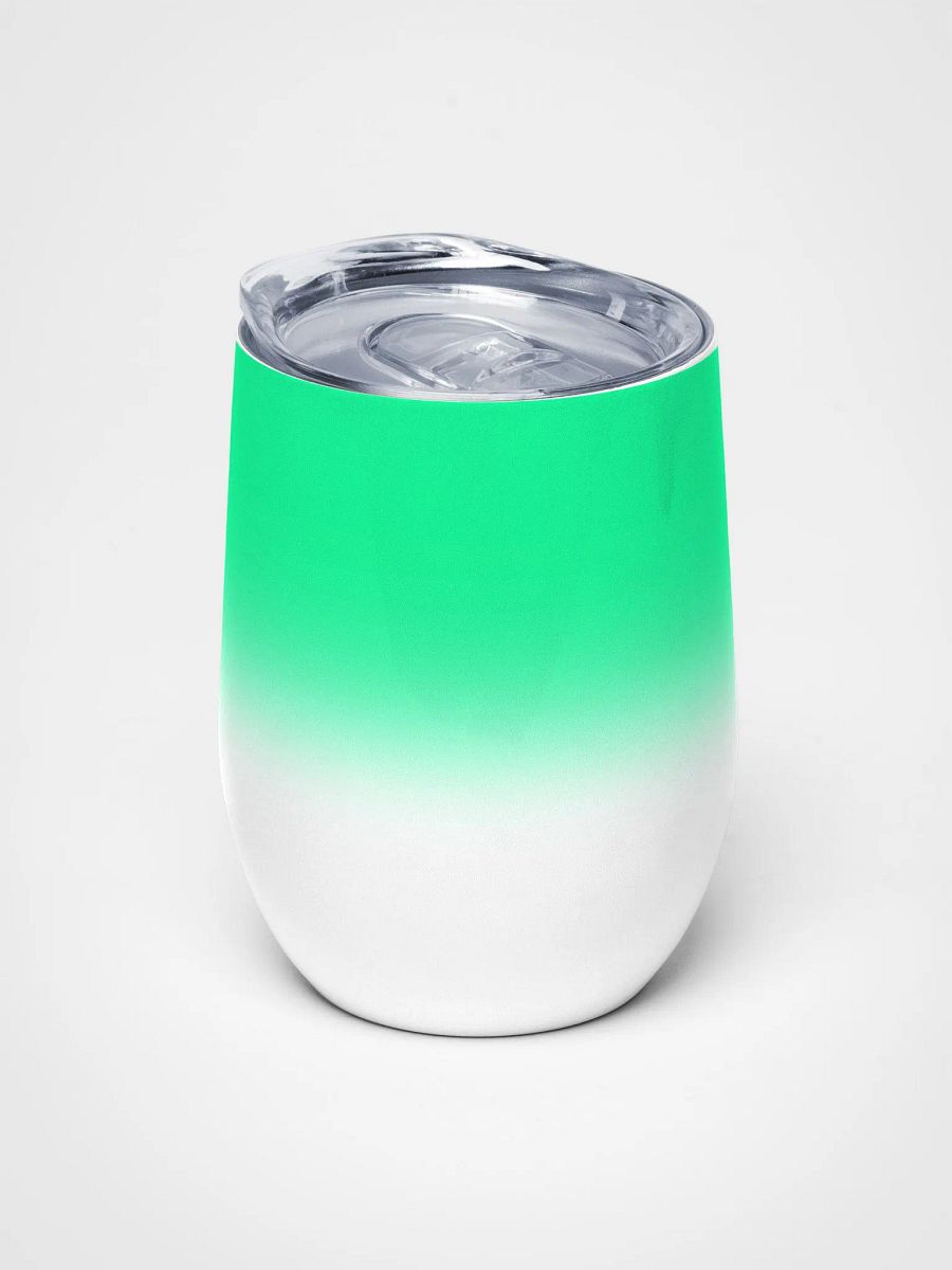 Wine tumbler - Bright green gradient product image (5)