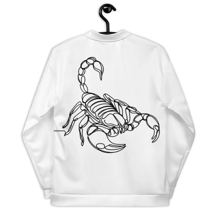 Scorpion Line Art Design All-Over Print Bomber Jacket product image (4)