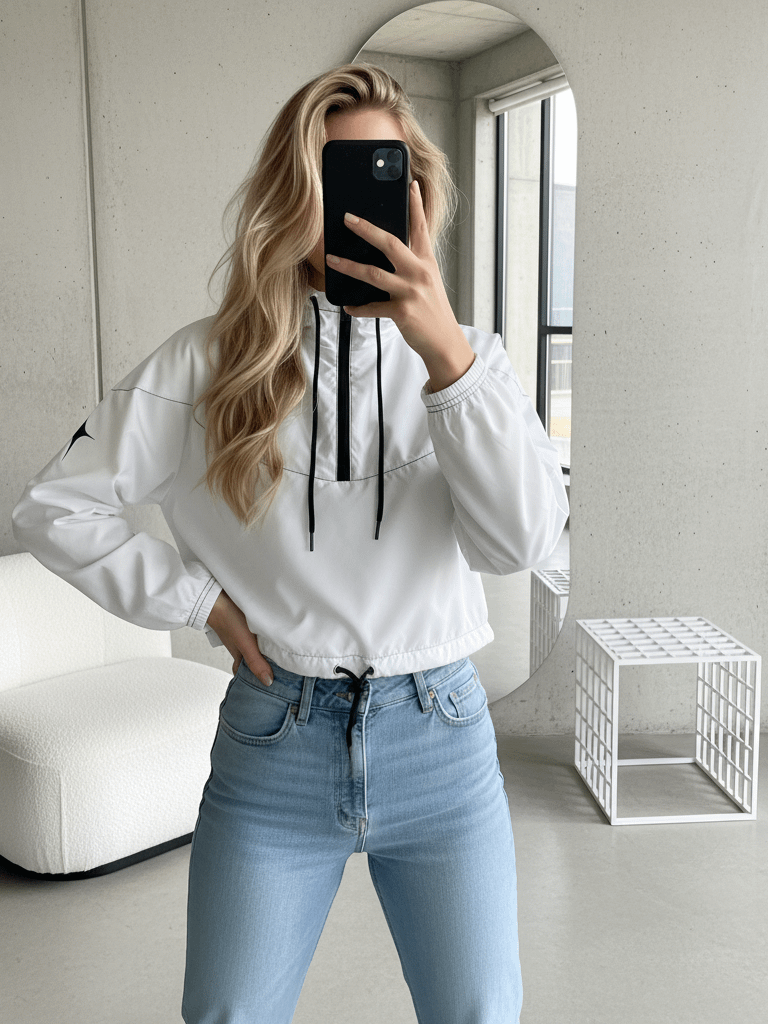 Women's Cropped Windbreaker product image (1)