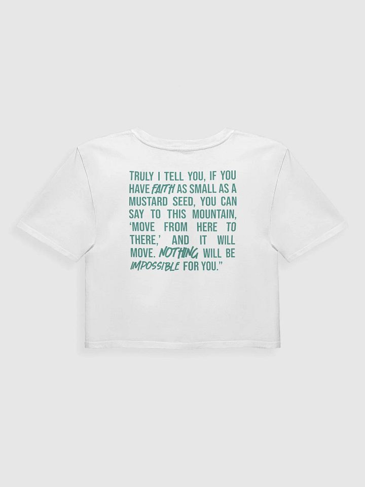 "Faith Moves Mountains" Crop Shirt – Season 3 Collection product image (3)