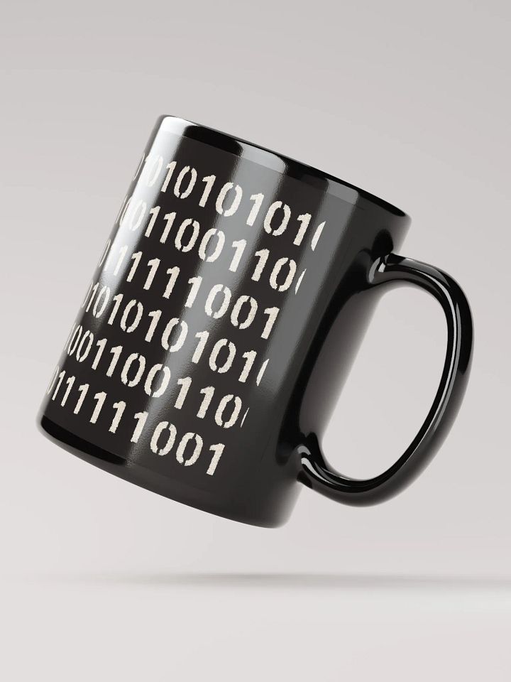 Black Binary Code Data Mug product image (2)