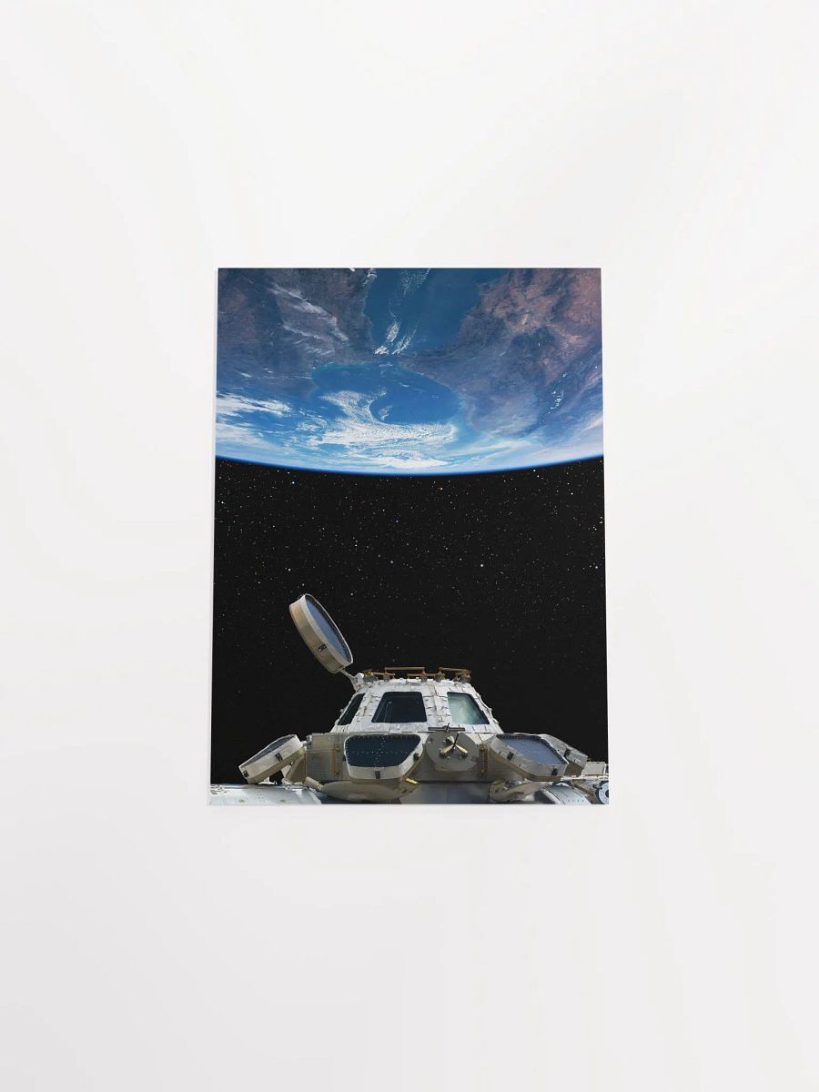 Earth and ISS (Up and down) — space poster, science poster, space photo, nasa poster product image (9)