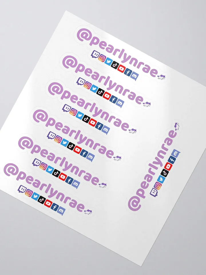 Pearlynrae Socials Everywhere Stickers product image (2)