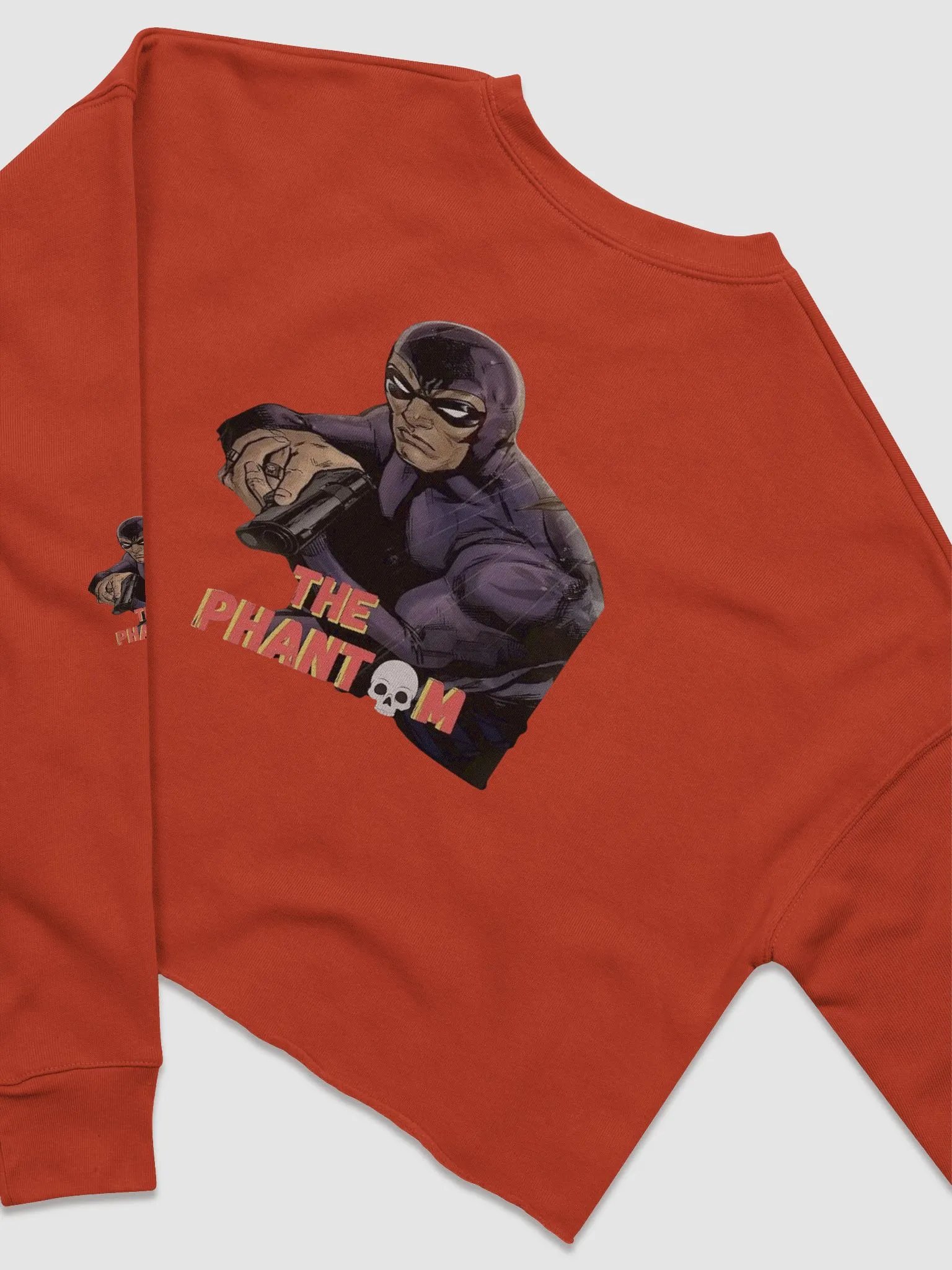 The GHOST WHO WALKS - GUNMAN Comic Style Women's Crop Sweatshirt product image (57)