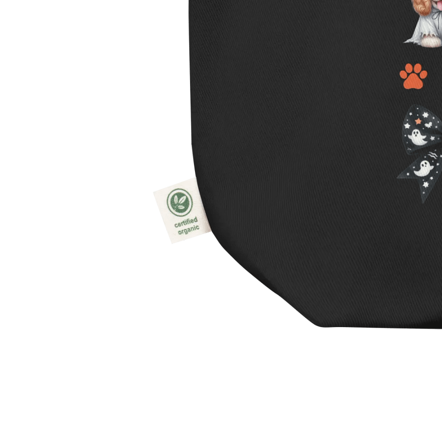 Cute Halloween Dog Ghosts and Bows Tote Bag Design5 product image (3)