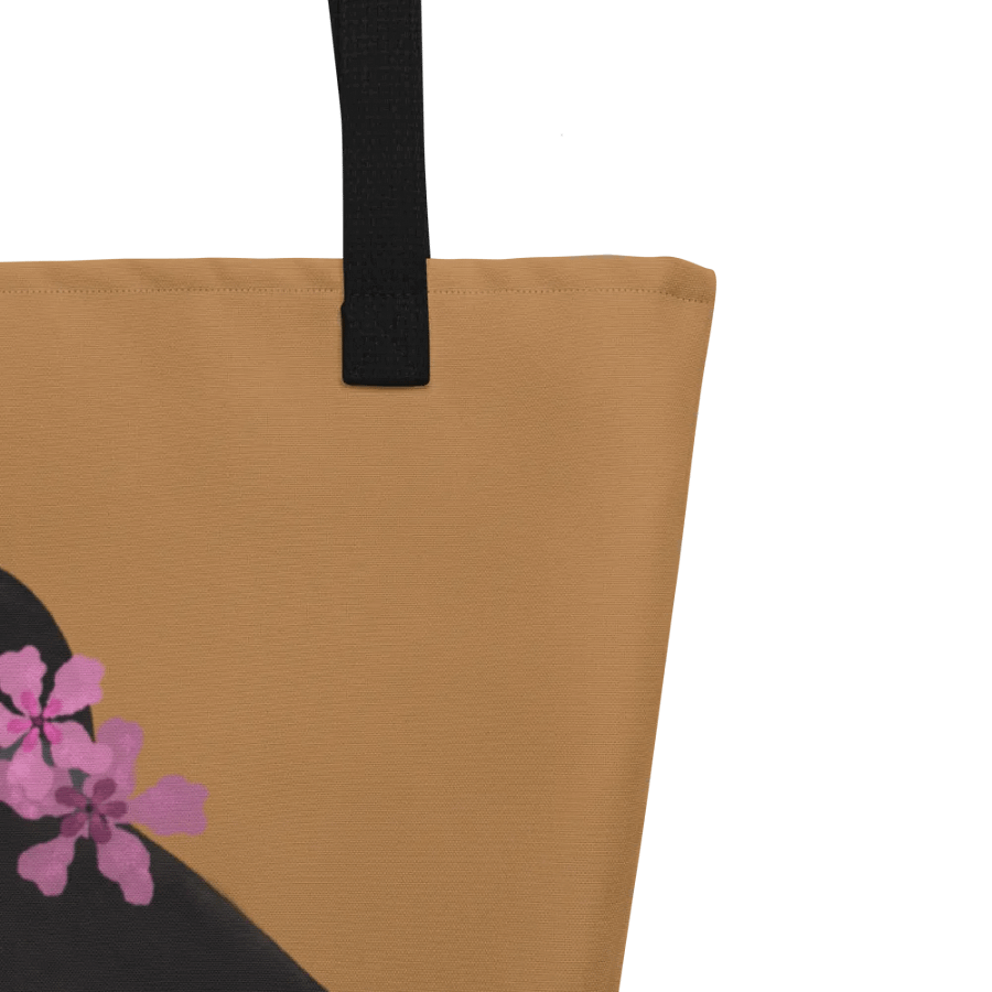 Girl with Hat Terracotta Brown Tote Bag product image (3)